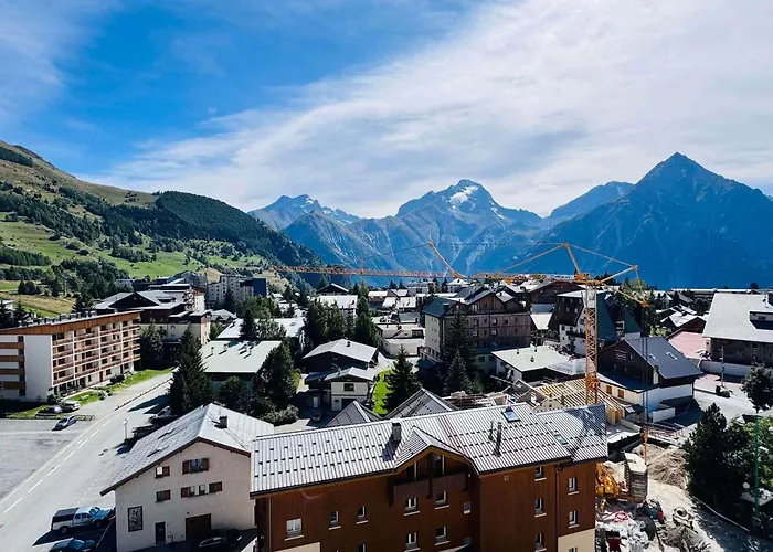 Апартаменты Les 2 Alpes : 6 Pers, 2 Ch, Vue Lumineuse - Fr-1-546-59 Ле дез Альп